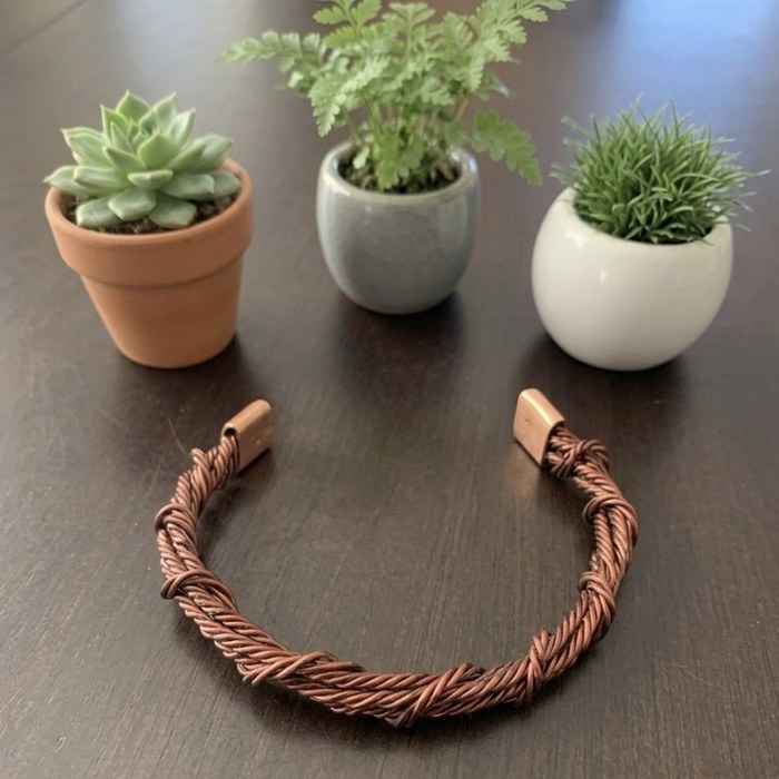 Copperflow Fine Twist copper bracelet